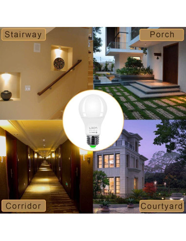 Bombilla LED LUXON 5W con Sensor de Movimiento E26 2700K