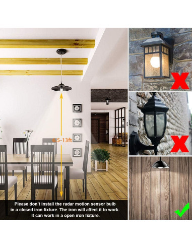 Bombilla LED LUXON 5W con Sensor de Movimiento E26 2700K