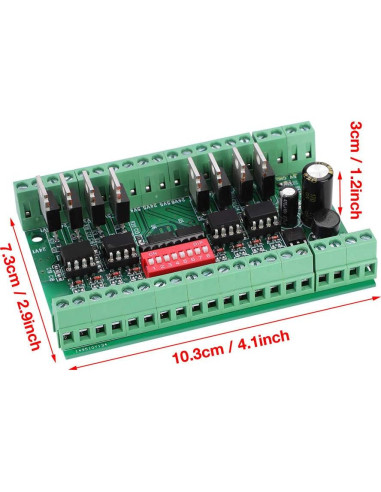 Convertidor de Nivel Lógico 8 Canales Jectse 5V-24V NPN/PNP