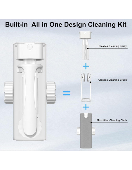 Kit de Limpieza de Gafas Haino con Paño Microfibra Portátil