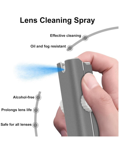Kit de Limpieza de Gafas Haino con Paño Microfibra Portátil