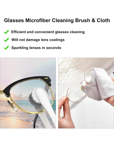 Kit de Limpieza de Gafas Haino con Paño Microfibra Portátil