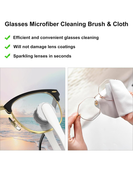 Kit de Limpieza de Gafas Haino con Paño Microfibra Portátil