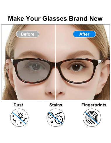 Kit de Limpieza de Gafas Haino con Paño Microfibra Portátil