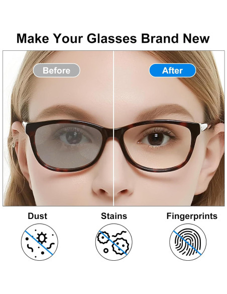 Kit de Limpieza de Gafas Haino con Paño Microfibra Portátil