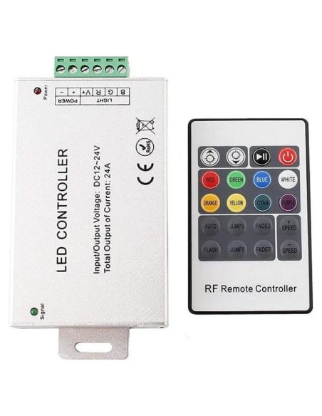 Controlador Remoto 12V-24V Genérico para Tira LED RGB