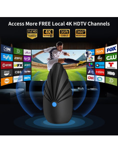 Antena de TV Digital Nogyzo 900+ Millas 4K HD VHF UHF 2