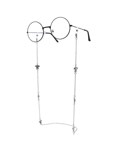 Cadena Lanyard KAI Top para Gafas y Mascarillas Plateada