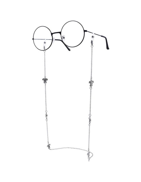 Cadena Lanyard KAI Top para Gafas y Mascarillas Plateada Cadena Lanyard KAI Top para Gafas y Mascarillas Plateada