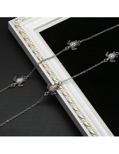 Cadena Lanyard KAI Top para Gafas y Mascarillas Plateada