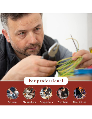 Bolsa de Herramientas Style N Craft 3 Bolsillos Cuero Marrón