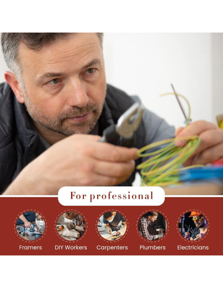 Bolsa de Herramientas Style N Craft 3 Bolsillos Cuero Marrón