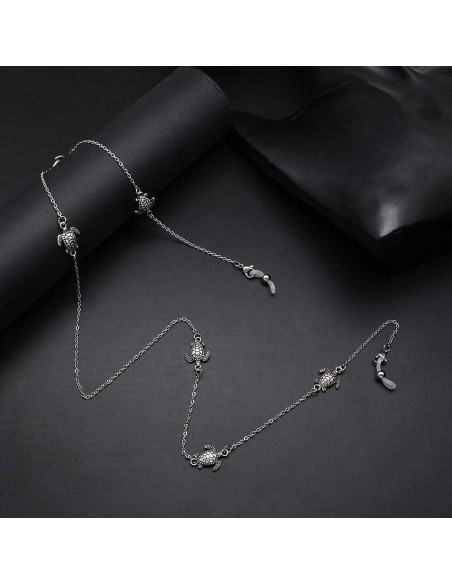 Cadena Lanyard KAI Top para Gafas y Mascarillas Plateada Cadena Lanyard KAI Top para Gafas y Mascarillas Plateada