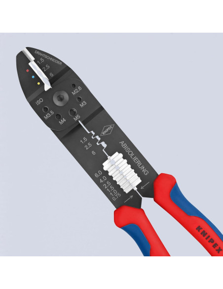 Alicates de Crimpado KNIPEX 24.1 cm Mango Ergonómico