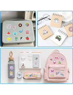 100 Stickers de Caricaturas Lindas Bolcguri - Impermeables 2