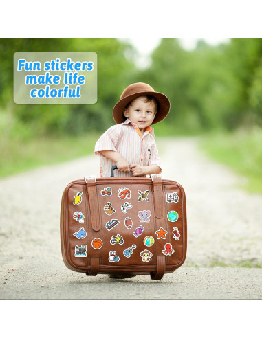 100 Stickers de Caricaturas Lindas Bolcguri - Impermeables