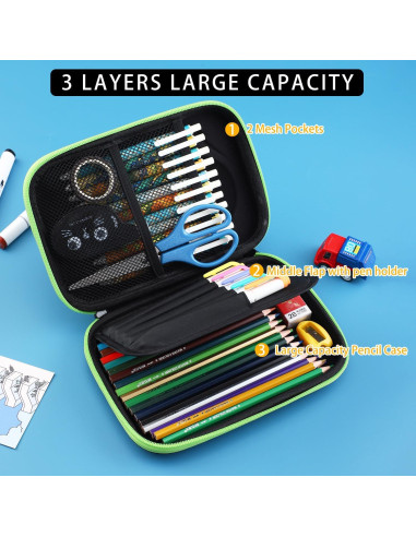 Estuche de Dinosaurio SOOCUTE para Niños - Organizador Escolar