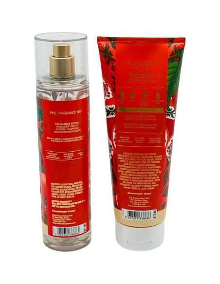 Set de Regalo Bath & Body Works Fuera de la Vid - Mist y Crema 2 Piezas