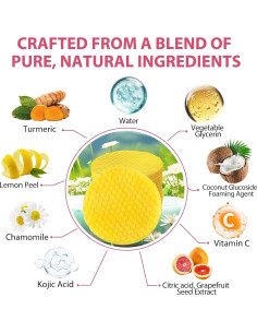 Almohadillas Exfoliantes NIFEISHI de Cúrcuma 120pcs con Vitamina B5 2