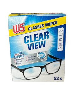 Paños de Lente W5 Buzzufy - 52 Toallitas de Microfibra