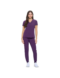 Conjunto de Scrubs Jogger Esenciales para Mujeres Uniformes Naturales