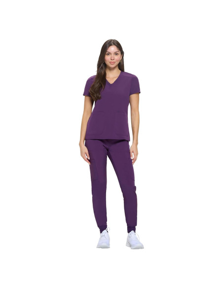 Conjunto de Scrubs Jogger Esenciales para Mujeres Uniformes Naturales