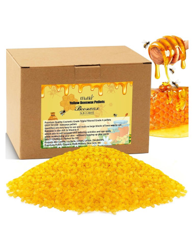 Gránulos de Cera de Abeja Amarilla WuNa 2.25 kg Grado Alimenticio
