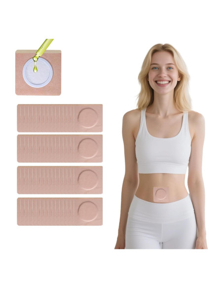 120 Parches Desechables de Aceite de Ricino GOOPRAD 8x8cm