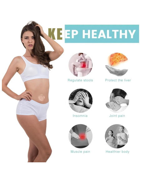 120 Parches Desechables de Aceite de Ricino GOOPRAD 8x8cm