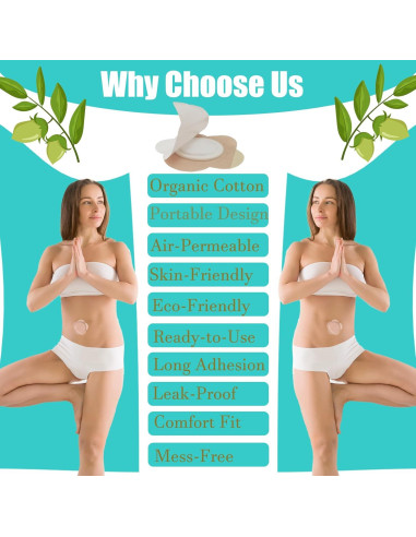 120 Parches Desechables de Aceite de Ricino GOOPRAD 8x8cm