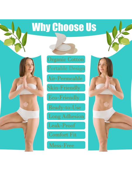 120 Parches Desechables de Aceite de Ricino GOOPRAD 8x8cm