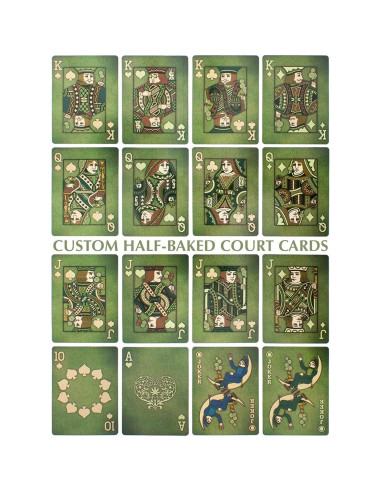 Mazo de Cartas Brybelly Aces High Verde Premium 54 Piezas