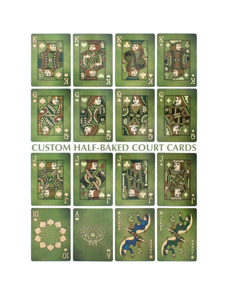 Mazo de Cartas Brybelly Aces High Verde Premium 54 Piezas