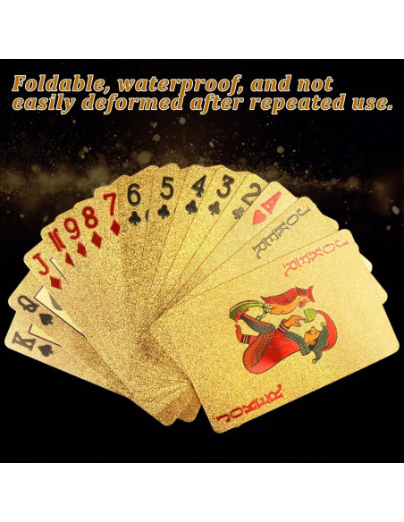 4 Barajas de Cartas de Juego Impermeables KKONHII 57x87mm