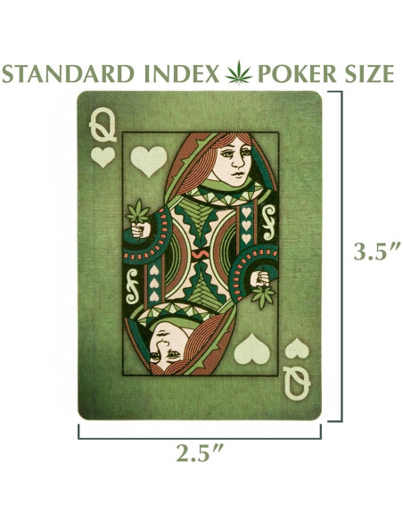 Mazo de Cartas Brybelly Aces High Verde Premium 54 Piezas