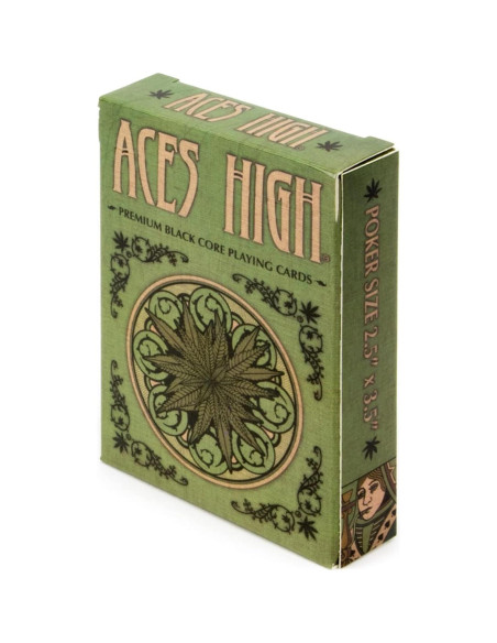 Mazo de Cartas Brybelly Aces High Verde Premium 54 Piezas