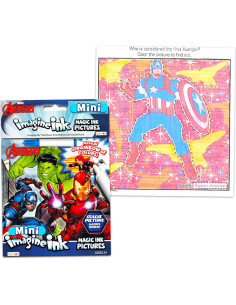 Conjunto de 12 Libros de Colorear Imagine Ink Marvel Avengers 2