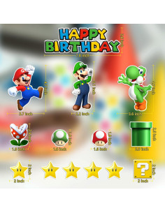 14 Adornos para Pastel Super Bros - Decoración Cumpleaños Niños 2