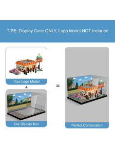 Caja de Exhibición Acrílica NAOCARD para Lego Los Simpsons Krusty Burger 2