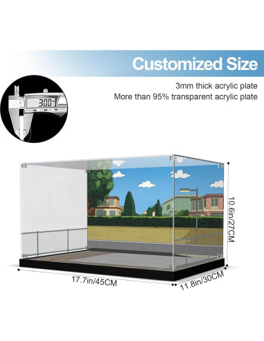 Caja de Exhibición Acrílica NAOCARD para Lego Los Simpsons Krusty Burger
