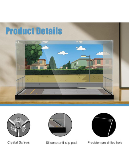 Caja de Exhibición Acrílica NAOCARD para Lego Los Simpsons Krusty Burger