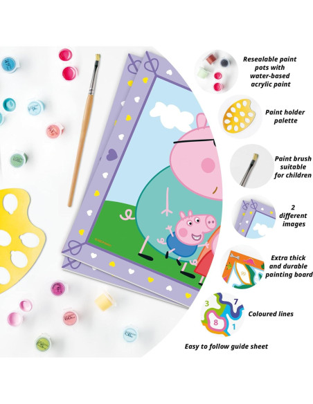 Kit de Pintura por Números Ravensburger Peppa Pig 33.5x23.1cm