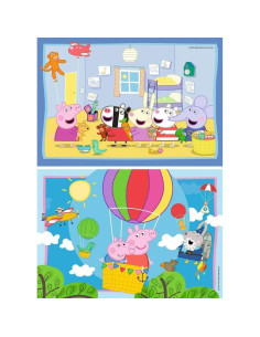 Puzzle Ravensburger Peppa Pig 2 x 12 Piezas 26 x 18 cm 2