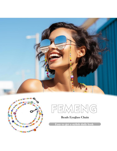 Cadena de Gafas Elegante con Perlas para Mujeres 74.93 cm