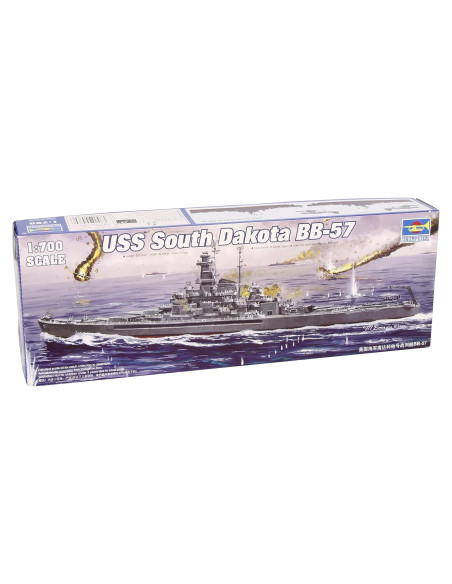 Kit de Modelo Acorazado USS South Dakota 1/700 Trumpeter