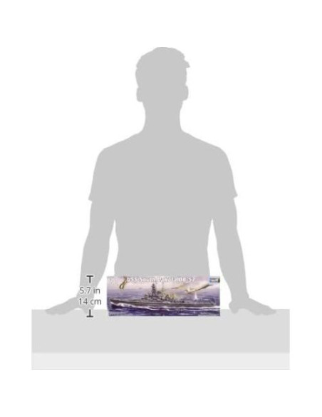 Kit de Modelo Acorazado USS South Dakota 1/700 Trumpeter