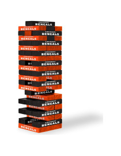Juego de Apiladores de Mesa Wild Sports NFL Bengals 54 Piezas