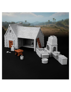 Juego de Terreno RPG AUSPDICE AF688 Taller del Herrero 3D