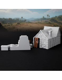 Juego de Terreno RPG AUSPDICE AF688 Taller del Herrero 3D 2