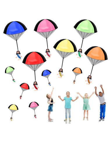 12 Juguetes Paracaídas Jesús Te Ama Multicolor 66x40 cm